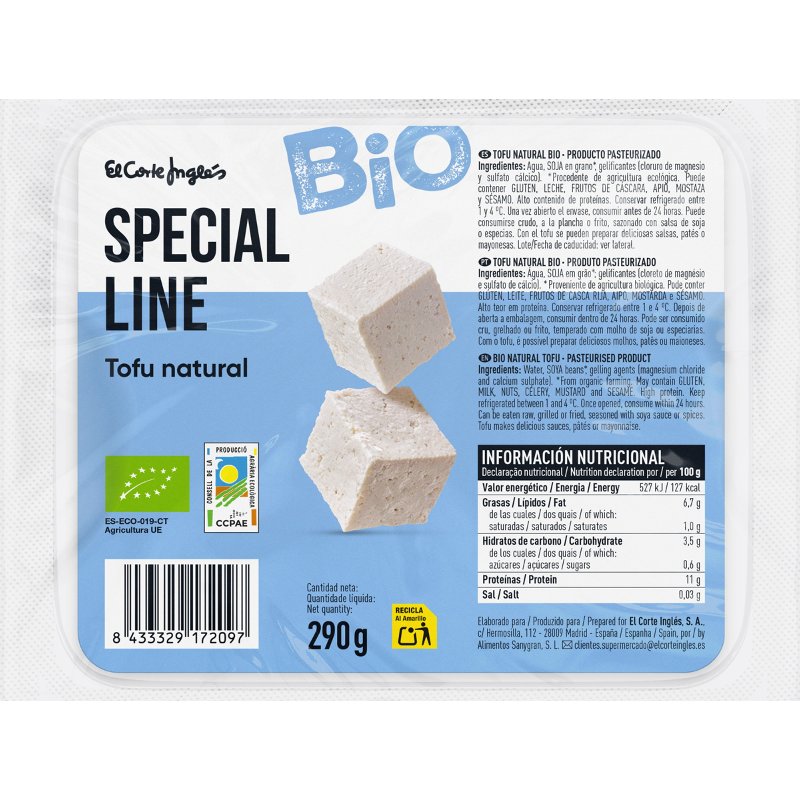 Tofu Natural Ecológico 290 g