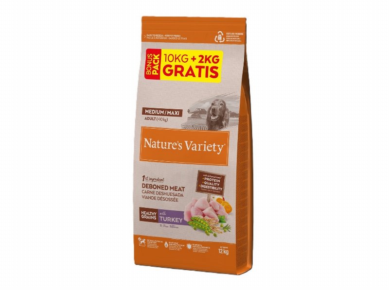 Ração Para Cão Nature's Variety Adulto Peru 10+2 kg