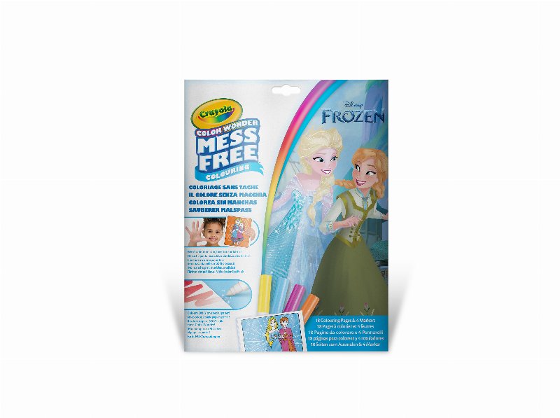 Conjunto Colorir Crayola Frozen Com 4 Marcadores