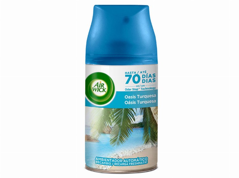 Ambientador Air Wick Freshmatic Recarga Oásis Turquesa De Verão 250 ml