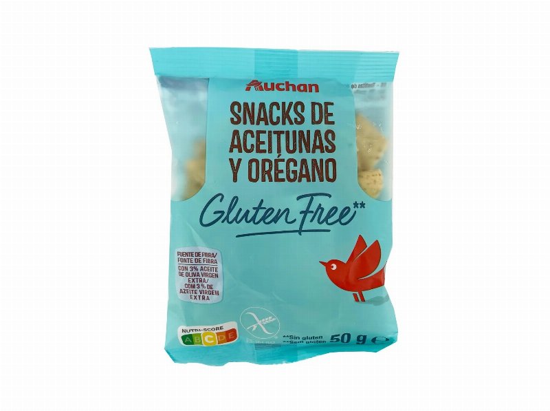 Tostas Auchan Azeitonas Com Orégãos Sem Glúten 50 g