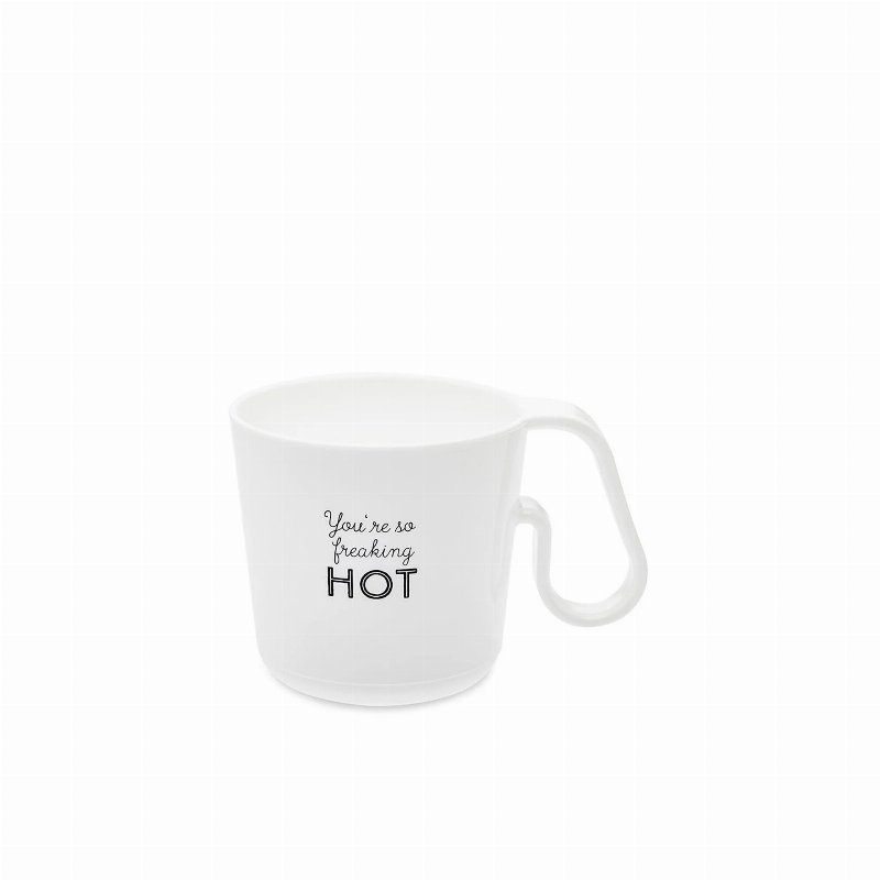 Koziol Caneca Plástica Branca So Freaking Hot