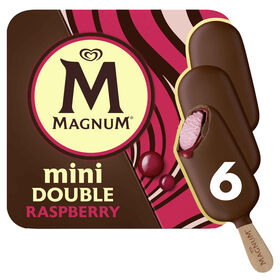 Gelado Mini Double Framboesa Magnum 330 ml (6 Un)
