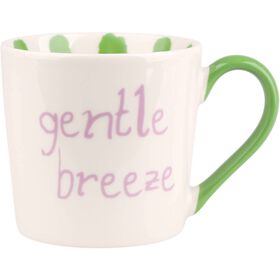 Caneca 370 ml Riscas Interiores Verdes Kasa