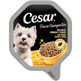 Comida Húmida Para Cão Adulto Frango, Vegetais E Salsa Cesar 150 gr