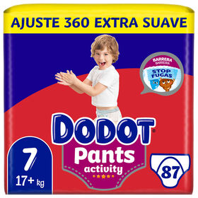 Fraldas Pants Activity Extra +17 kg T7 Dodot 87 Un (3 X 29 Un)
