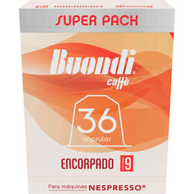 Cápsulas De Café Encorpado Int 9 Buondi 36 Un