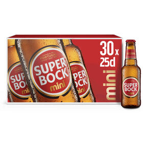 Cerveja Com Álcool Super Bock Mini 30 X 25 cl