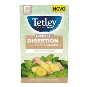 Infusão Menta Gengibre Digestão Saquetas Tetley 20 Un