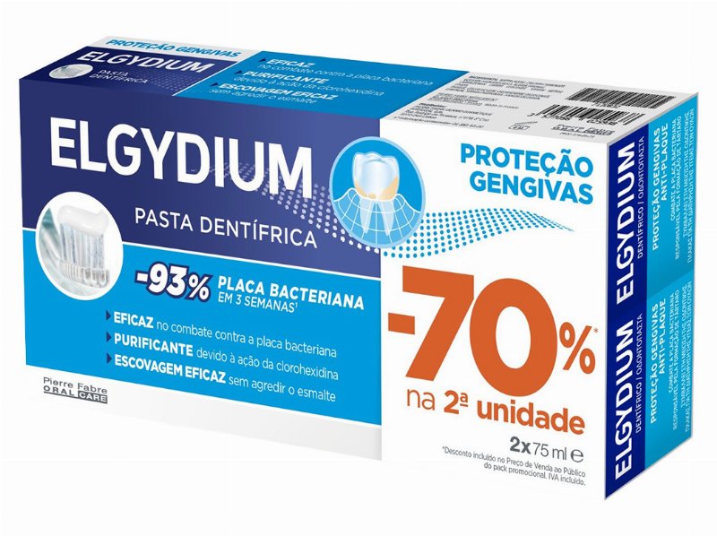 Pasta Dentes Elgydium Prot Gengivas 2X75 ml