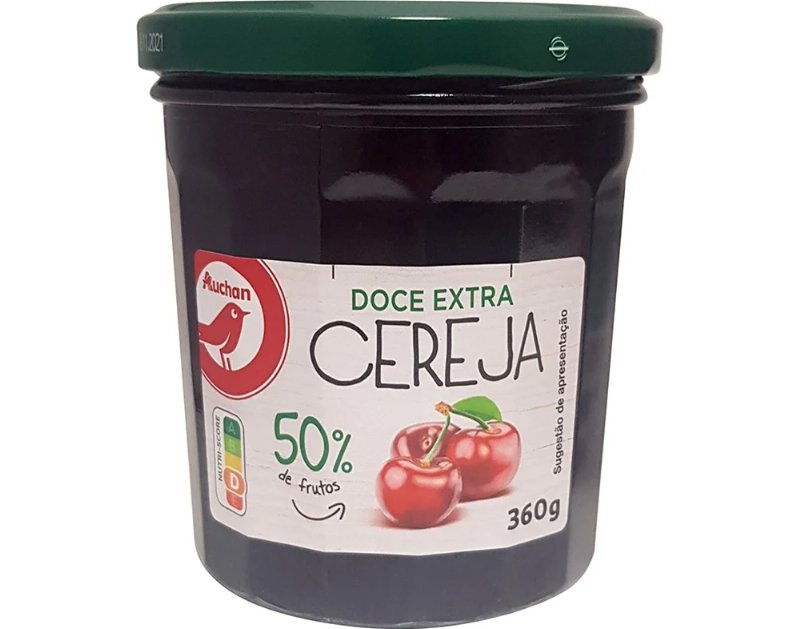 Doce Auchan Extra 50% Frutos Cereja 360 g