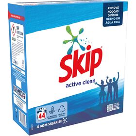 Detergente Máquina Roupa Pó Active Clean Skip