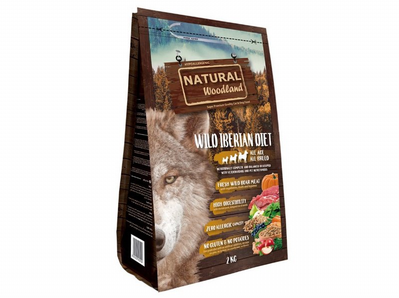 Ração Cão Natural Woodland Wild Iberian 2 kg