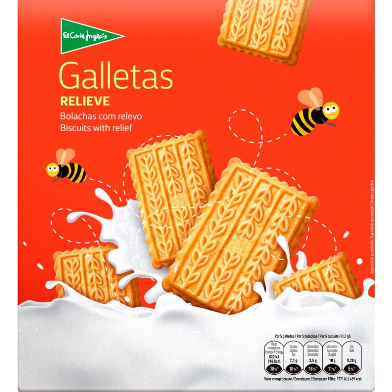 Bolachas Com Relevo De Mel 700 g