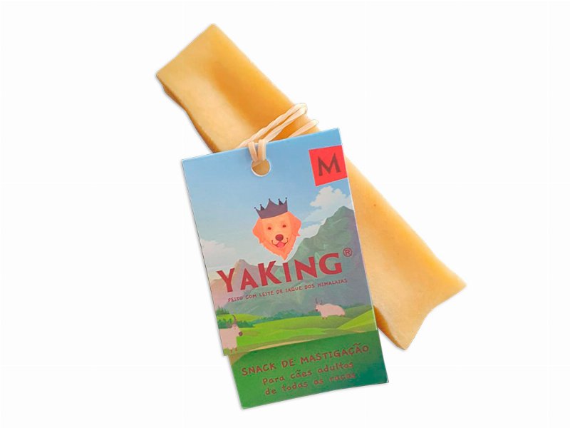 Snack Cão Yaking Leite De Iaque/Vaca Médio