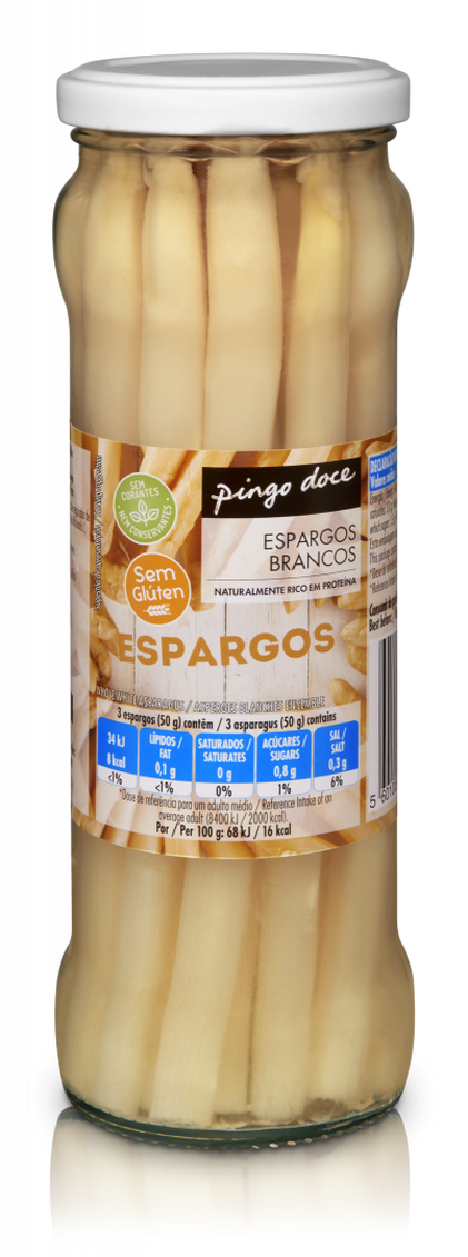 Espargos Brancos Pingo Doce 0.205Kg