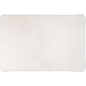 Tapete Pelo 90X60Cm Branco Kasa