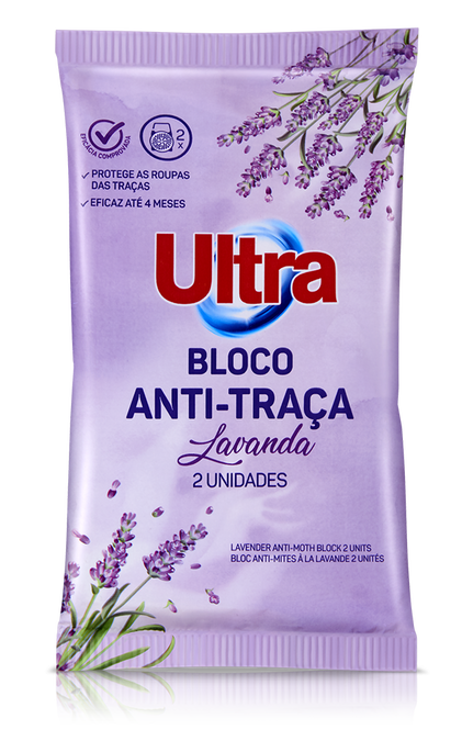 Blocos Anti-Traça Lavanda Ultra 2Un