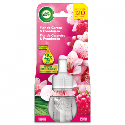 Recarga Elétrica Ambientador Flor De Cerejeira E Framboesa 1Un Air Wick 1Un