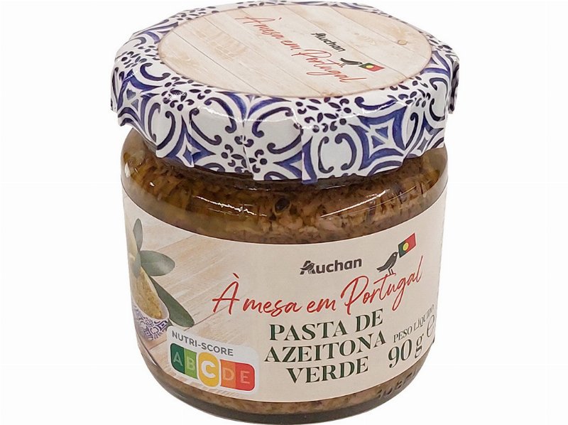 Pasta Azeitona Auchan À Mesa Em Portugal Verde 90 g
