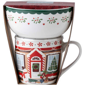 Conjunto Caneca E Taça Casa De Gengibre Kasa