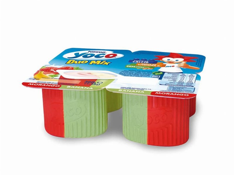 Infantil Yoco Duo Mix Morango E Banana 4X90 g