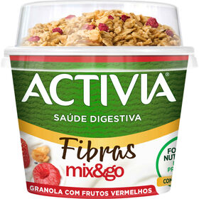 Iogurte Bifidus Granola Com Frutos Vermelhos Activia Danone 165 gr