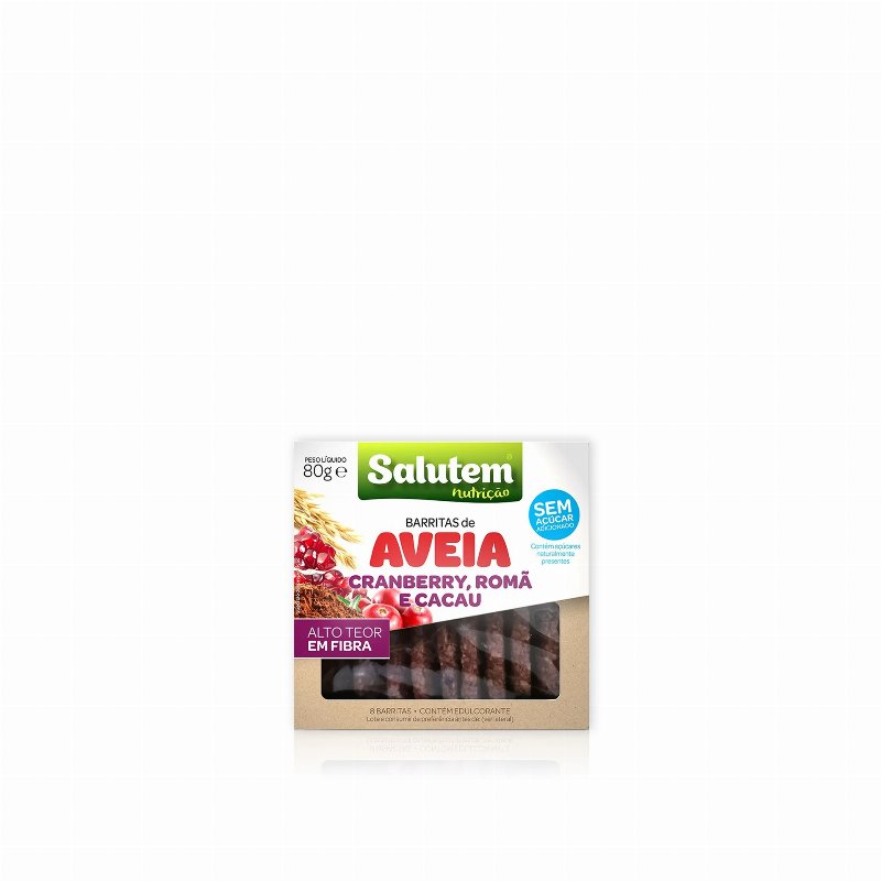 Salutem Barritas De Aveia Com Cranberry E Romã 90 gr