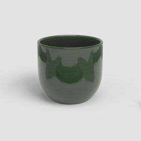 Vaso Redondo Arcadia 16,5 Cm Verde Esmeralda Artevasi