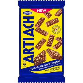 Bolachas Mini Wafer De Chocolate De Leite Com Avelã Artiach 110 gr