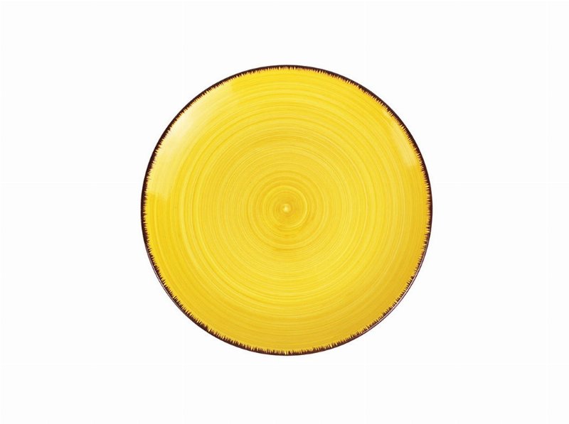 Prato Sobremesa Actuel Grés Amarelo 20Cm