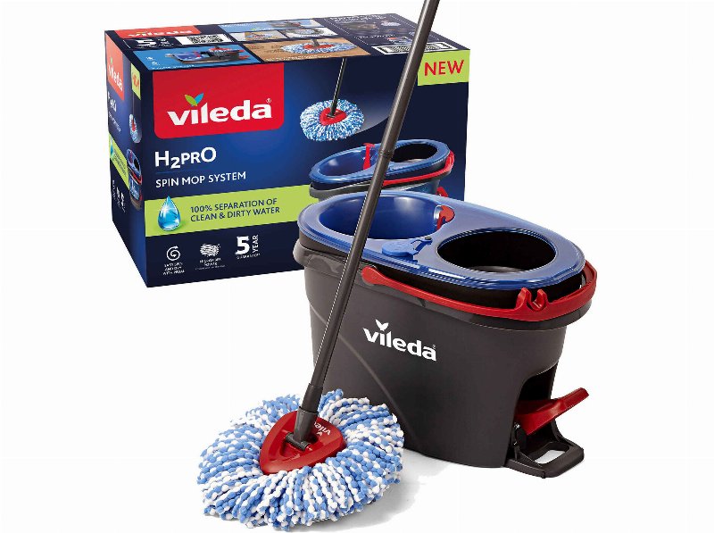 Sistema Turbo H2Pro Vileda Com Pedal Água Sempre Limpa