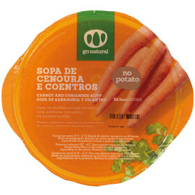 Sopa De Cenoura E Coentros Go Natural 800 gr