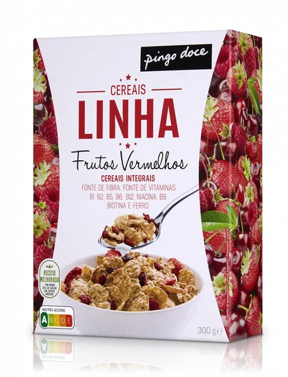 Cereais Linha Com Frutos Vermelhos Pingo Doce 0.3Kg