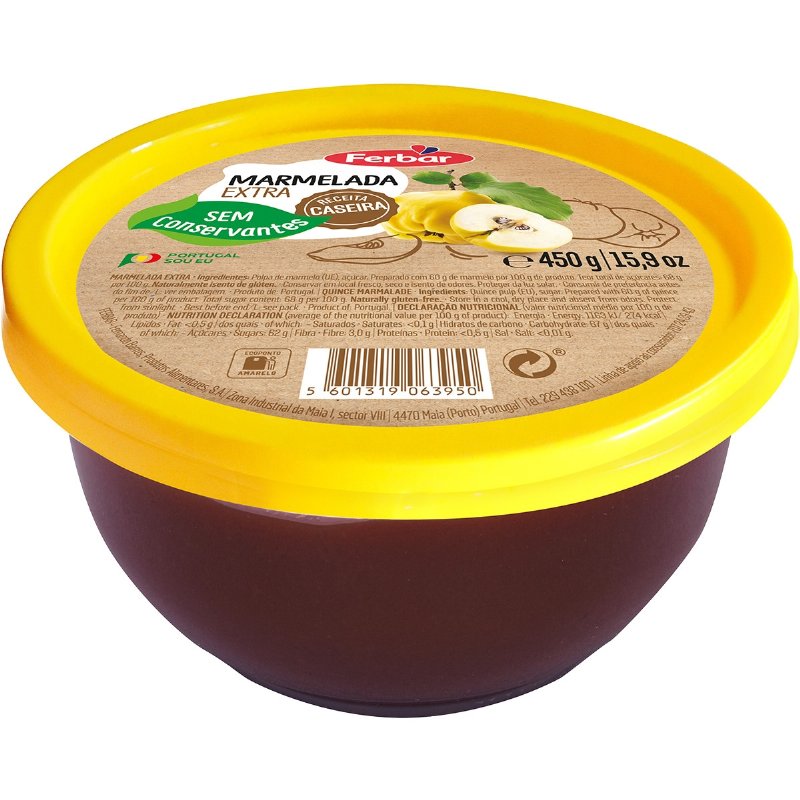 Marmelada Receita Caseira Sem Conservantes 450 g