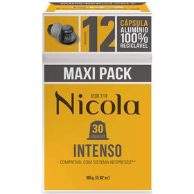 Cápsulas De Café Intenso Int 12 Nicola 30 Un