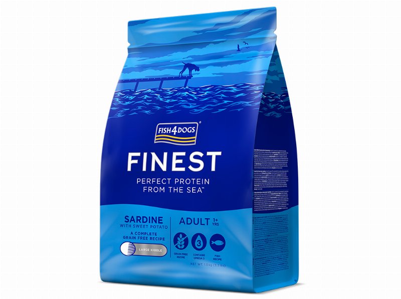 Ração Cão Fish4Dogs Sardinha 1.5 kg