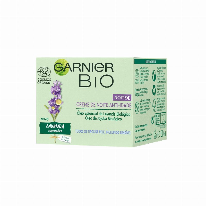 Garnier Bio Creme Noite Anti-Idade Lavanda 50 ml