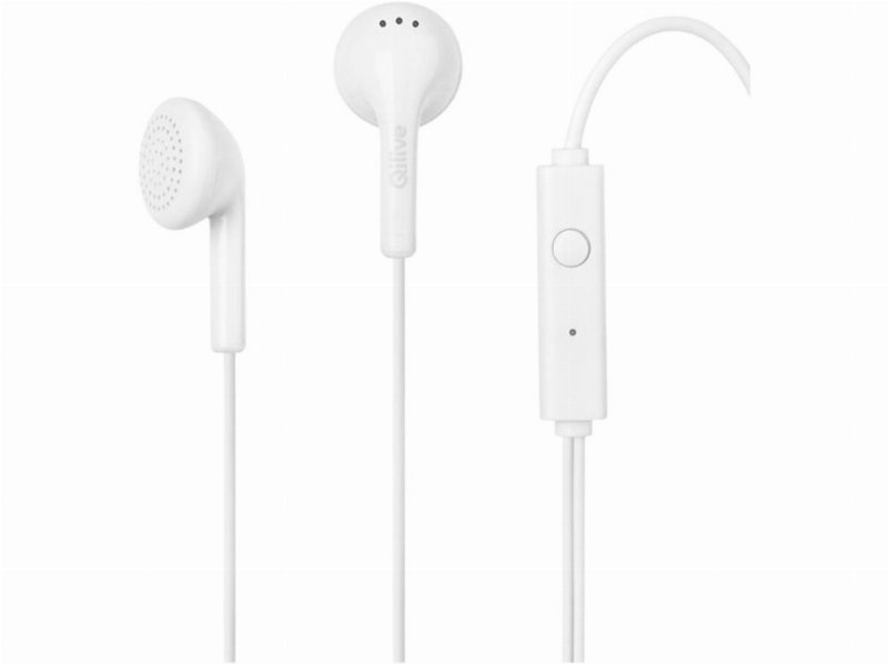 Auriculares Qilive 887217 C/Micro Branco Q.1666