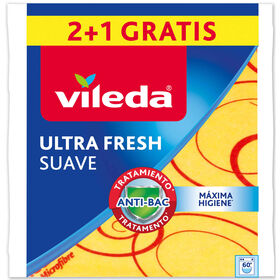 Pano Suave Ultra Fresh Vileda 2 + 1 Un Grátis
