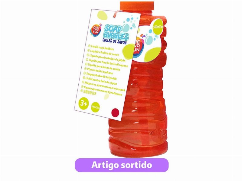 Bolas De Sabão One Two Fun 500 ml Cores Sortidas