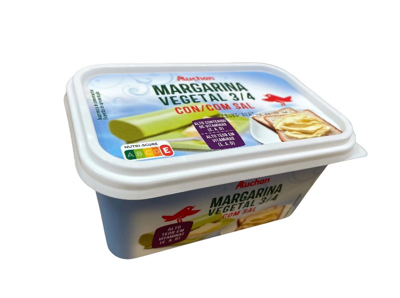 Creme Vegetal Auchan Para Barrar Com Sal 500 g