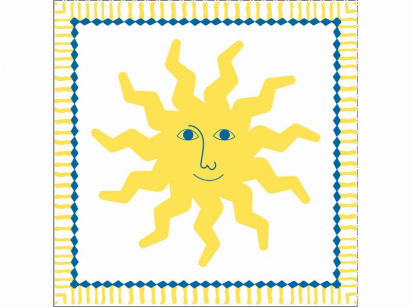 Guardanapos 3 Folhas Actuel Magic Sun 33X33Cm 20 Unidades