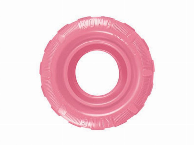 Brinquedo Para Cão Kong Puppy Traxx Small Rosa