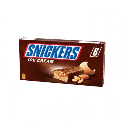 Gelado Caramelo E Manteiga Amendoim Cobertura Chocolate Snickers 0.302L