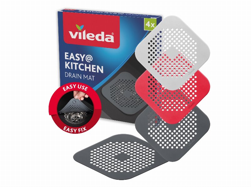 Conjunto 4 Tapa Ralos Vileda Silicone