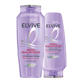 Conjunto Champô E Condicionador Hidra Hialurónico L'oréal Paris Elvive 400 ml + 500 ml