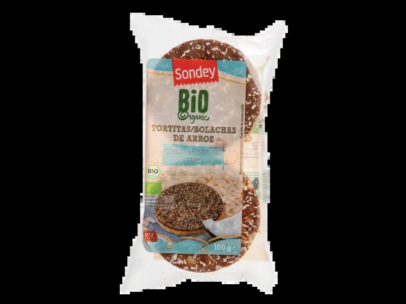 Bio Bolacha Arroz Cobertura Chocolate