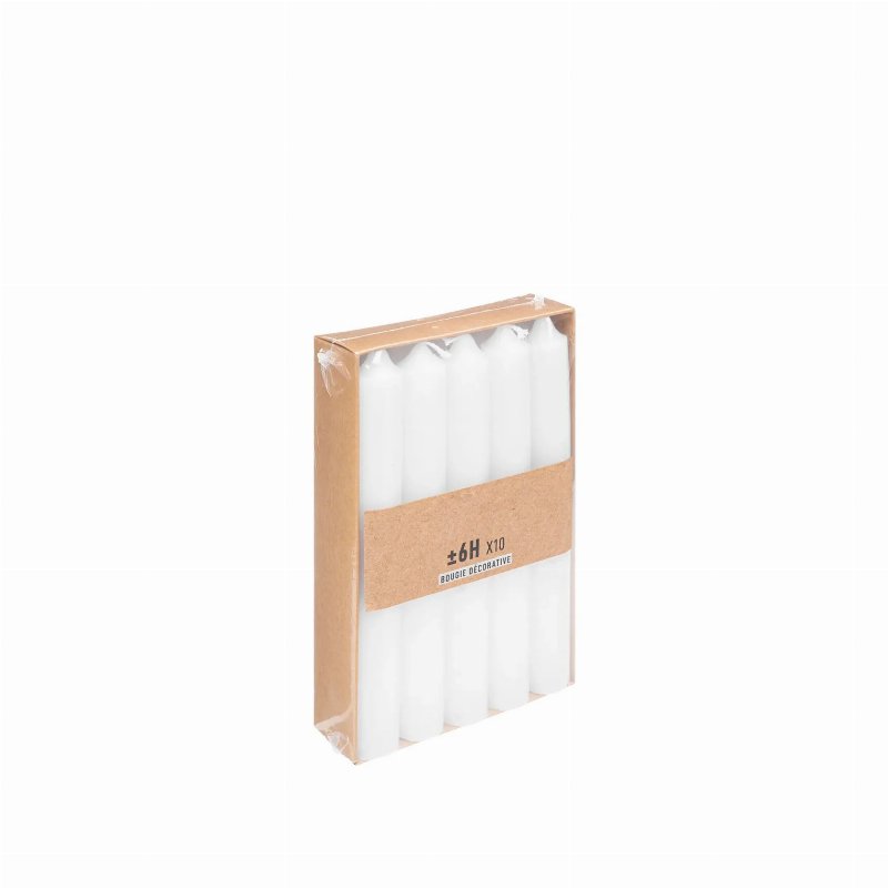 Hkh Conjunto 10 Velas Altas Brancas