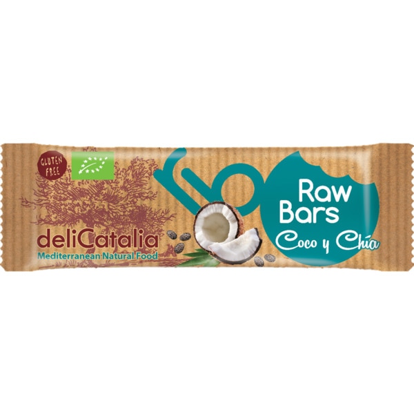 Barra De Coco E Chia Vegan Sem Glúten Biológica 30 g